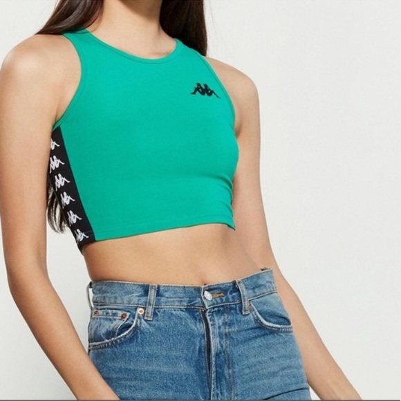 Kappa Green Crop Top - Picture 1 of 4